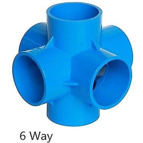 Raccords de tuyau PVC 3, 4, 5 ou 6 voies, répartiteur 20-50 mm, adaptateur pour tuyau d'arrosage, bricolage, joint d'étagère 20 mm x 20 mm (1/5)