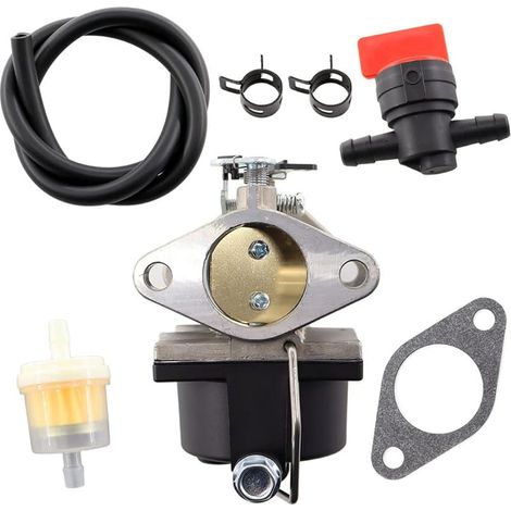 Carburetor with Gasket and Fuel Filter for Tecumseh 640065, 640065A OHV 110, OHV 115, OHV 120, OHV 125, OHV 130, OVH 135, OV358EA Lawn Mower (1/4)