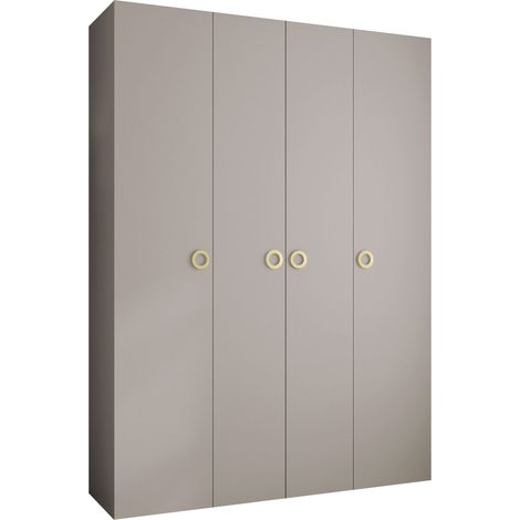 Armoire Hartford 554, Cachemire, 246x180x42cm, Portes d'armoire: Avec des charnières, Nombre d'étagères: 16