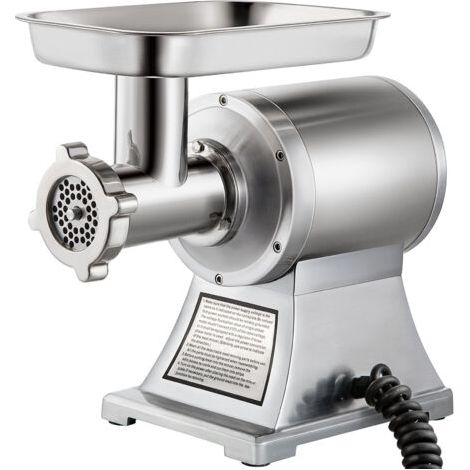 [JAMAIS UTILISÉ] Mophorn Hachoir a viande electrique commercial, 1100W, 1.5HP, 220RPM, acier inoxydable, hachoir a viande et farceur de saucisses pour usage industriel et domestique, argente