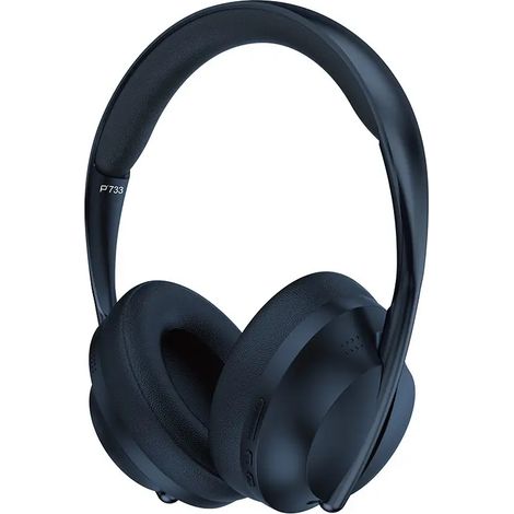 Écouteurs Bluetooth — bleus, avec des basses puissantes, une longue autonomie, une réduction de bruit efficace et un confort optimal.