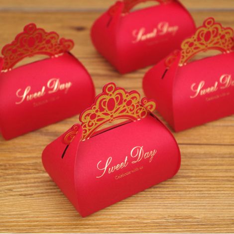 Caja de regalo de papel, caja de dulces para bodas, caja de regalo para dulces de boda, cajas para chocolates, cajas para recuerdos de fiesta de baby shower, 50 unidades