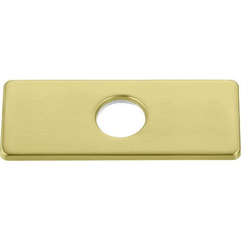 1PC or Plaque de trou d'évier de cuisine pour robinet de salle de bain, lavabo, rosace de robinet en nickel brossé