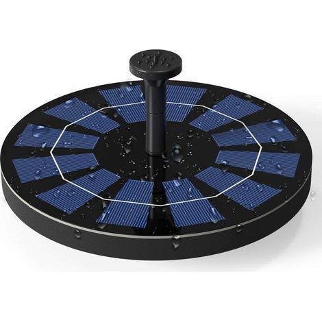 2.5W Solar Fountain Pump with Built-in Battery Backup Outdoor Solar Powered Water Pump Kit for Bird Bath, Pond, Pool, Patio, Garden Decoration