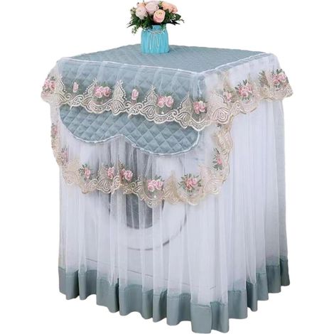 Funda para lavadora, cubierta antipolvo para lavadora, artículos para el hogar, decoración (azul) (1/4)