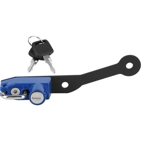 Crochet de fixation pour antivol de casque en alliage d'aluminium, compatible avec YAMAHA MT-07 FZ-07 FJ-07 (bleu) (1/5)