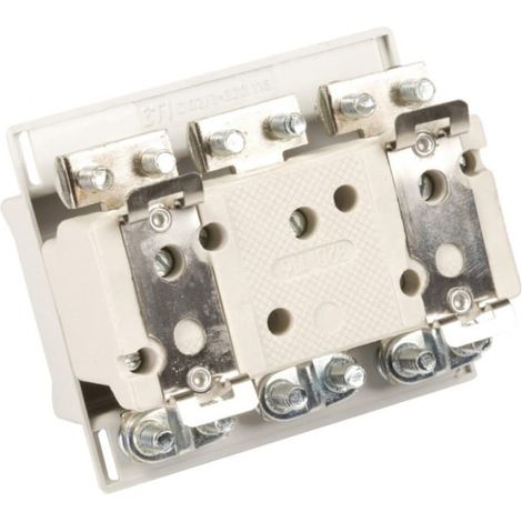 Portafusibles para carril 3P 63A D02 400V DIN D02N/3-K E18 002222021