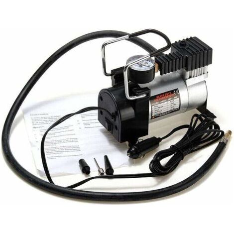 Tragbarer Mini-Luftkompressor (16 x 8 x 11 cm) mit Einklemmschutz, elektrische Reifenpumpe (12 V, 120 PSI), Hochleistungspumpe für Fahrrad, Auto und Kofferraum.