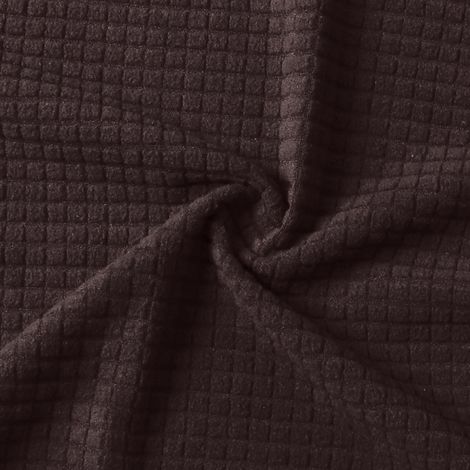 Housse extensible pour canapé 4 places, en spandex antidérapant et doux, lavable, idéale pour le salon, les enfants et les animaux domestiques (couleur café)