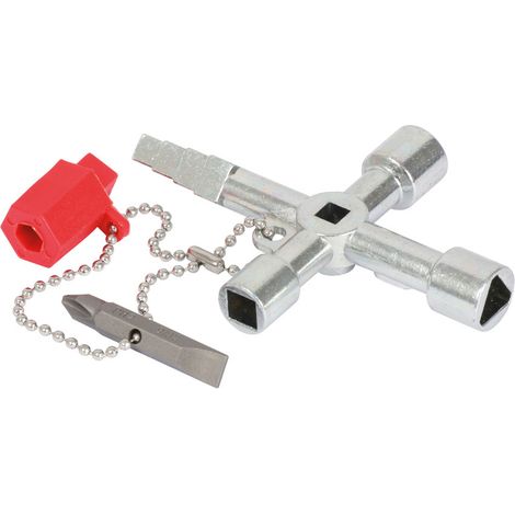 KS Tools - Clé universelle pour armoire éléctrique chaîne courte - 130.1020