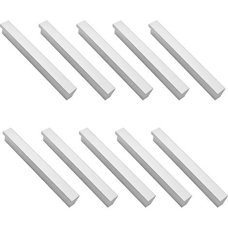 10x 90 L Boutons De Portes Argent 128mm Cuisine Chambre Porte Cabinet Poignes Poigne Porte Cabinet Bouton Pour Tiroir Placard Intrieure Meuble Tir