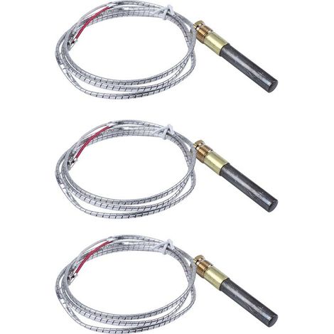 15 Pièces Générateur de Thermopile de Remplacement pour Thermocouple pour Foyer à Gaz / Chauffe-Eau / Gaz Fr (1/4)