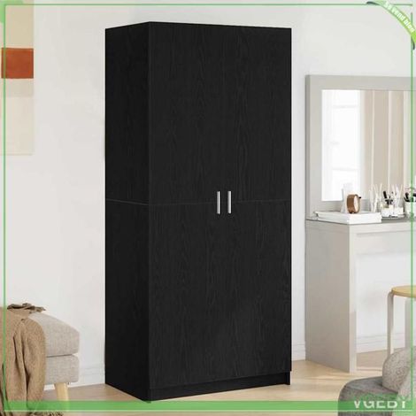 Armoire - 3333855 - Chêne noir - Bois d'ingénierie - 2 portes (1/5)