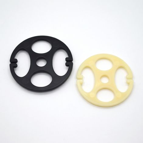 Clip redondo para funda de asiento de coche - negro, material reciclado, 1,7 mm (1/5)