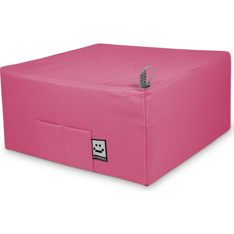 Pouf Lit 1 place Similicuir Indoor Fuchsia Happers Unique Fuschia