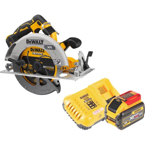 DeWalt DCS 573 X1 Akku Handkreissäge 18 V 190 x 30 mm Brushless + 1x Akku 9,0 Ah + Ladegerät (1/5)