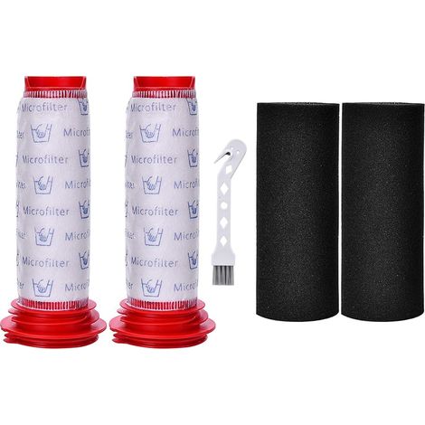 Lot de 2 filtres de rechange pour aspirateur Bosch Athlet 25,2 V BCH6ZOOO BCH6L2560 BCH6L2561 Filtre à tige et filtre en mousse pour aspirateur sans fil Bosch Athlet Zoo'o Pro Animal (1/5)