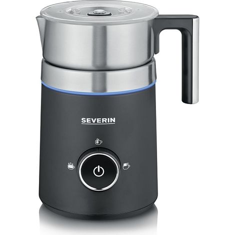 Severin SM 3585 montalatte e scaldalatte Automatico Nero, Argento