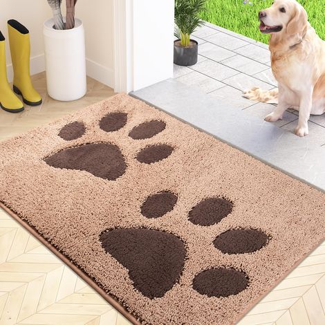 Paillasson Interieur 60 x 90 cm, Tapis d'Entrée Antidérapant et Lavable en Machine, Tapis de Sol Douces Absorbantes pour Chien, Entrée, Porte, Couloir (1/5)
