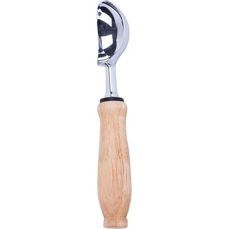 Zerodeko Eis- und Salatlöffel mit Holzgriffen (1/5)
