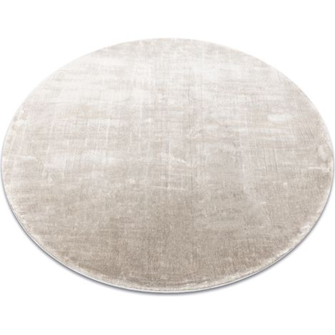 Tappeto VISCO cerchio argento 3, peluche IMITAZIONE PELLICCIA DI CONIGLIO grey rotondo 200 cm