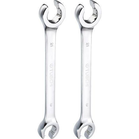 2pcs Clé À Écrou Flare Métrique 19mm x 21mm Clé Métrique (1/5)
