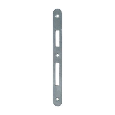 Contropiastra x serratura patent 042t bonaiti f.mm 22 b.tondo nichelato (5 pezzi) Bonaiti