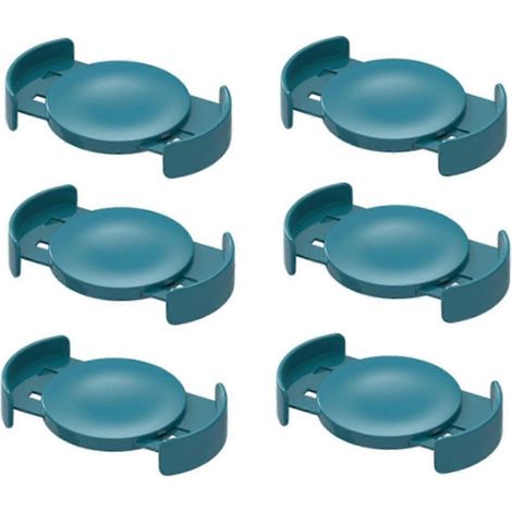 Lot de 6 porte-tasses à café empilables et réglables, gain de place, bleu (1/4)