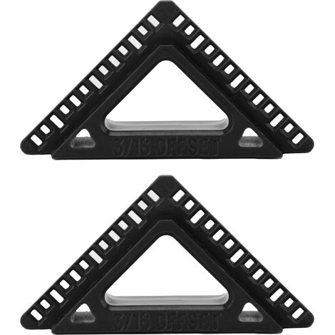 Outil de révélation de boîtier de porte et de fenêtre, en plastique noir 3/16 pouces 1/4 pouces, outils pour le travail du bois 2 pièces (1/5)