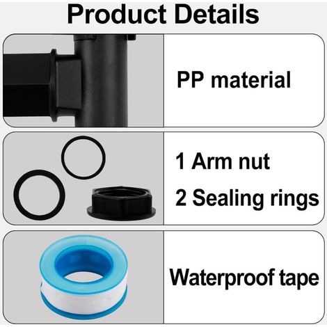 rubinetti in plastica per serbatoi, rubinetti per serbatoi di acqua piovana con nastro in PTFE impermeabile - 3/4" - Rubinetto a barile per secchi, rubinetti di ricambio per distributori di vino (1/5)