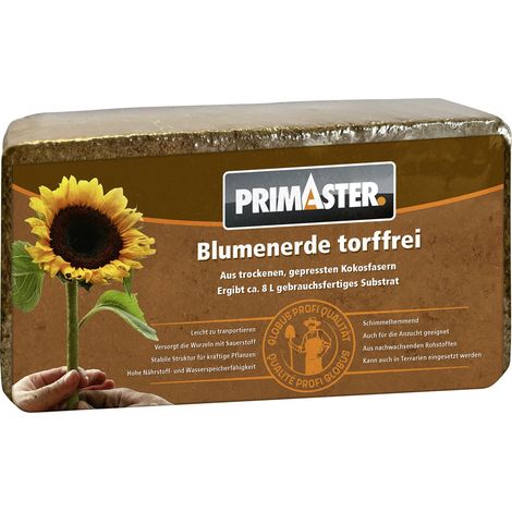 Primaster Blumenerde torffrei Brikett für 8 Liter (1/2)