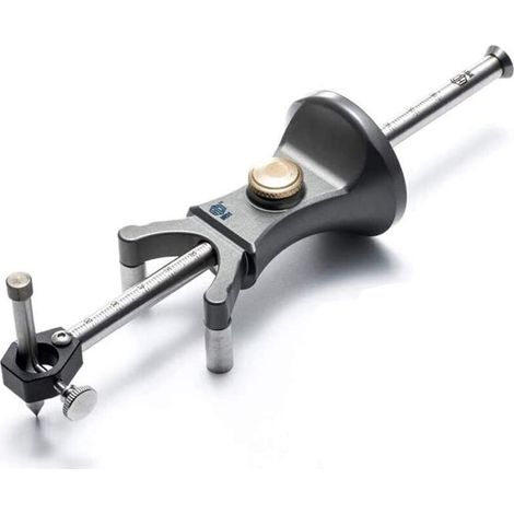 Outil à tracer en bois, jauge de marquage de roue, outil de travail du bois, outil à tracer à double usage, outil multifonction en alliage d'aluminium (1/4)