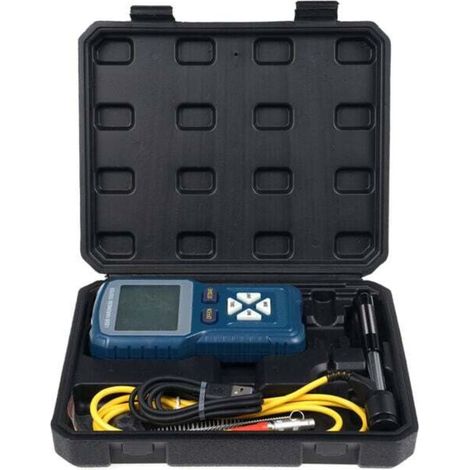 Portable Leeb hardness tester, high precision, 360° measurement, for metals, measures HLD, HB, HV, HS, HRA, HRB, HRC (1/3)
