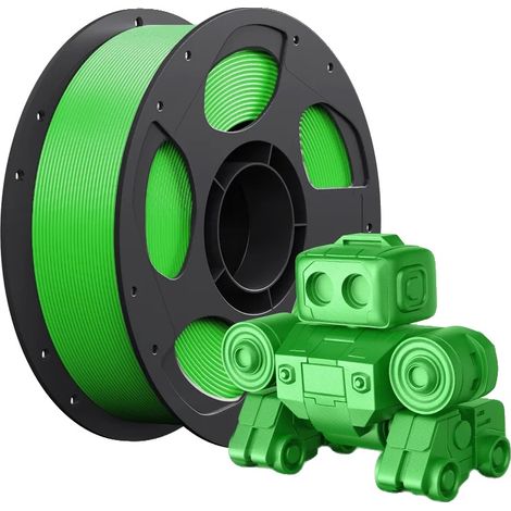Filamento PLA, diametro 1,75 mm, peso 1 kg, colore verde (1/2)