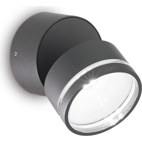 Applique Moderna Omega Metallo Antracite Led 7W 3000K Luce Calda (1/2)