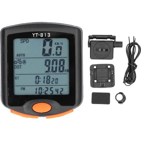 Stück Ejoyous Kabelloser Fahrradcomputer, Wasserdichter Digitaler Fahrradcomputer mit LED-Hintergrundbeleuchtung, Automatischer Fahrradtacho mit Halterung
