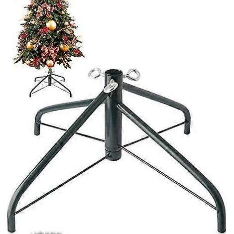 Support de sapin de Noël en métal EZYDECOR pour sapin artificiel 17" - Base pliable pour sapin naturel (vert) (1/4)