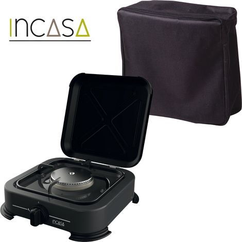 PACK INCASA Réchaud à Gaz d'extérieur 1 Feu + Sacoche de transport - Camping-car (1/3)