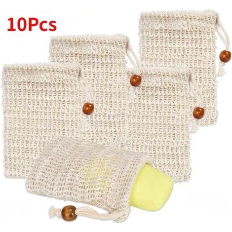 Sac Savon Idal Pour Les Savons Sacs De Savon Pour La Baignade Et Le Lavage -10Pcs multicolore PORTE SAVON (1/4)