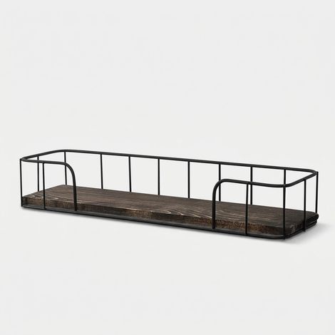 Wandregal aus Holz und Metall cm-013-srk (1/4)
