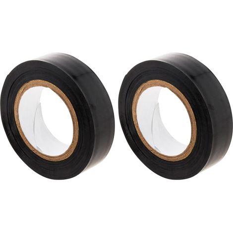 Isolierklebeband – 2er-Pack – Schwarzes Vinyl – Elektrischer Schutz – Für Haushaltsreparaturen – 15 mm x 10 m