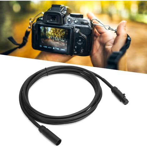 Mini-XLR-Audiokabel (3-polig, Stecker/Buchse) für DSLR-Kameramikrofon und Camcorder, 2 Meter
