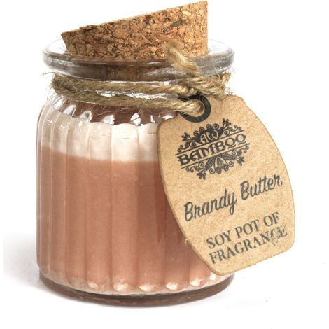 Bougie parfumée en pot de soja au beurre de brandy- Vendu par 1 (1/4)