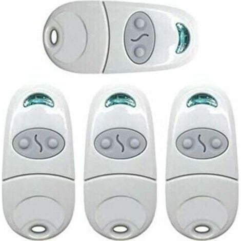 Télécommande Universelle Portail, PingGoo Télécommande pour Ouvre-Porte de Garage, émetteur de clé Portable, Télécommande de Porte de Garage pour Came Top 432NA/432EE/432 EV/432M (4, Blanc) thsind,TRI (1/2)
