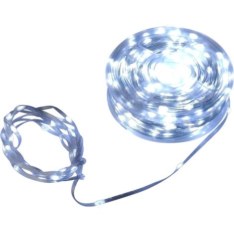 TrendLine LED-Lichterkette Außen mit Timer 5 m kaltweiß 500 LED