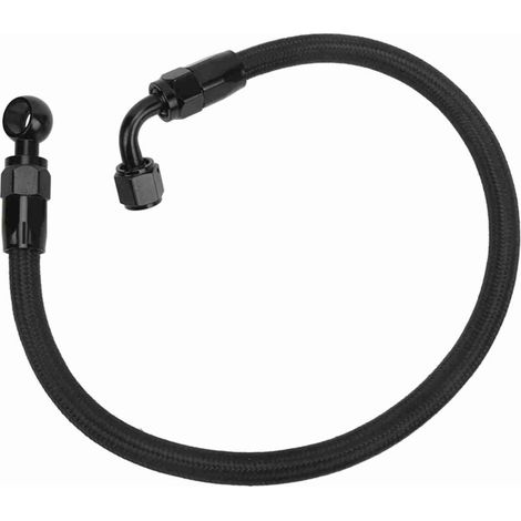 Manguera de combustible trenzada de acero inoxidable negro para modelos Acura Integra y Civic de 1992 a 2001. (1/2)