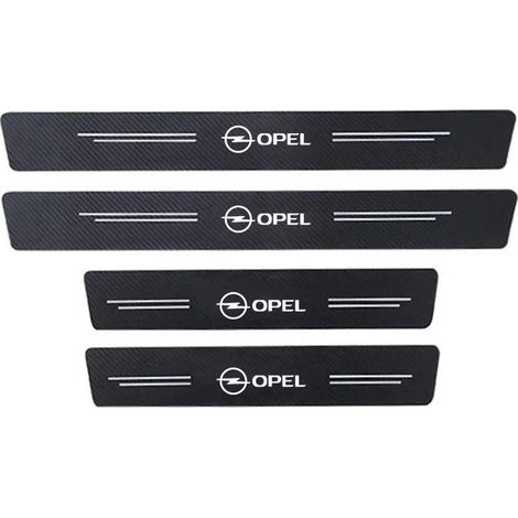 4 seuils de porte autocollants fibre de carbone, protection peinture et décoration, pour Opel Zafira Insignia Astra Corsa Vectra Vivaro Mokka (1/3)