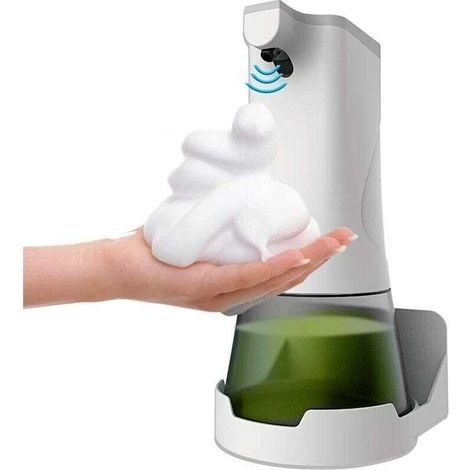 Automated electric pump, 350 ml, wireless infrared sensor, wireless pump via USB for bathroom, kitchen, toilet, office, hotel – 1 piece (1/4)