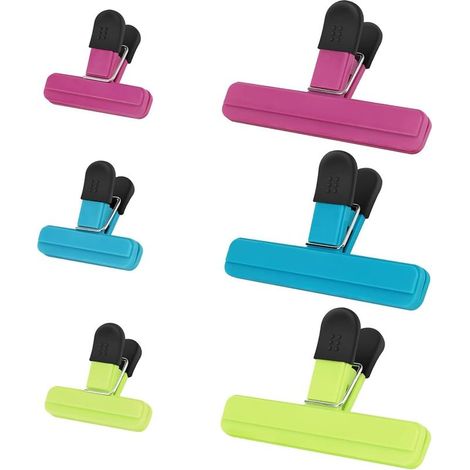 Online Store - Clips de fermeture pour aliments, lot de 6, robustes et durables. (1/5)