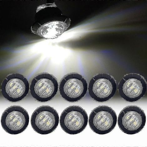 10 Stück Universal-LED-Seitenmarkierungsleuchten für Anhänger, LKW, Rücklicht, Umrissleuchte, LKW-Umrissleuchte (1/5)